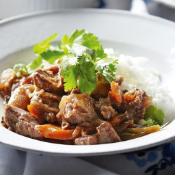 Slow-cooker beef in soy and orange sauce