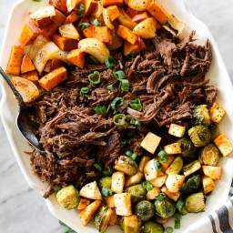 Slow Cooker Beef Pot Roast with Vegetables (Paleo + Whole30)