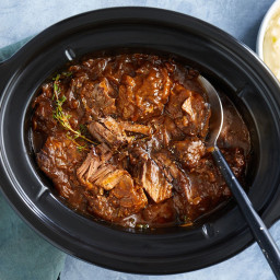 Slow cooker braised steak and onions recipe