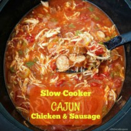 Slow Cooker Cajun Chicken and Sausage