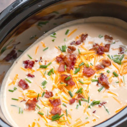 Slow Cooker Cauliflower Cheese Soup