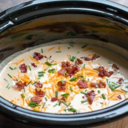 Slow Cooker Cauliflower Cheese Soup