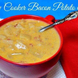 Slow Cooker Cheesy Bacon Potato Soup