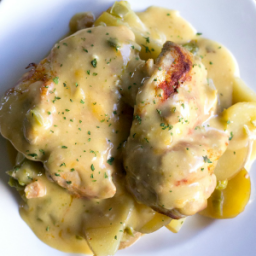 Slow Cooker Cheesy Chicken and Potatoes