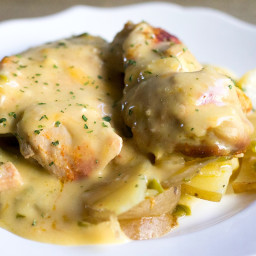 Slow Cooker Cheesy Chicken and Potatoes