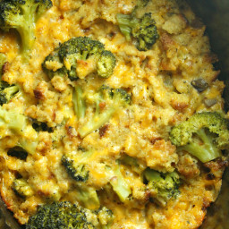 Slow Cooker Cheesy Chicken Broccoli Casserole