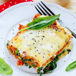 Slow Cooker Cheesy Spinach Lasagna Recipe