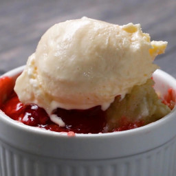Slow-Cooker Cherry Cobbler Recipe by Tasty