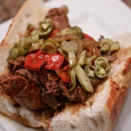 Slow-Cooker Chicago-Style Italian Beef and Sausage Combos Recipe