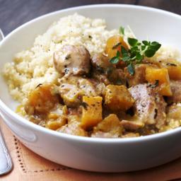Slow cooker chicken and butternut squash stew
