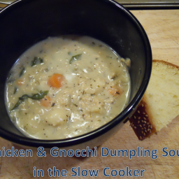 Slow Cooker Chicken and Gnocchi Soup