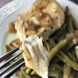 Slow Cooker Chicken and Green Beans with Vinaigrette