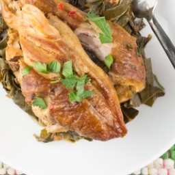 Slow Cooker Chicken and Greens