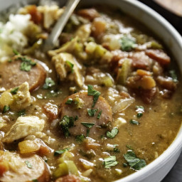 Slow Cooker Chicken and Sausage Gumbo