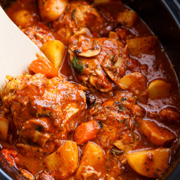 Slow Cooker Chicken Cacciatore With Potatoes