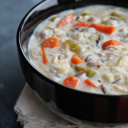 Slow Cooker Chicken Wild Rice Soup