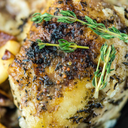 Slow Cooker Chicken with Caramelized Apples and Onions