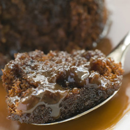 Slow Cooker Chocolate Bread Pudding with Caramel Sauce