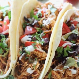 Slow Cooker Cilantro Lime Chicken Tacos