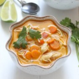Slow Cooker Coconut Lime Chicken Soup
