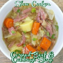 Slow Cooker Corned Beef and Cabbage Soup