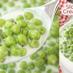 Slow Cooker Creamed Peas