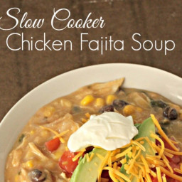 Slow-Cooker Creamy Chicken Fajita Soup