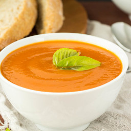 Slow Cooker Creamy Tomato Soup (with hidden veggies!)