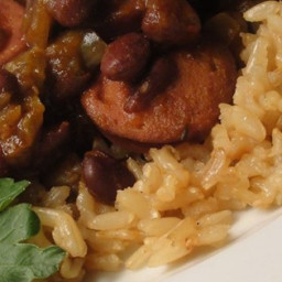 Slow Cooker Creole Black Beans and Sausage