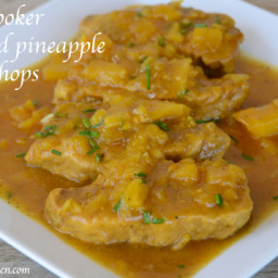 Slow Cooker Curried Pineapple Pork Chops