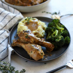 Slow Cooker Dijon-Thyme Chicken Legs