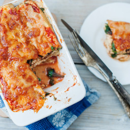 Slow Cooker Eggplant Lasagna