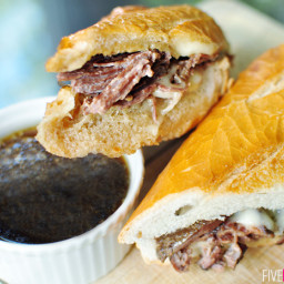 Slow Cooker French Dip Sandwich Au Jus