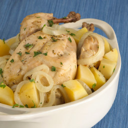 Slow Cooker Greek Chicken with Lemon Potatoes