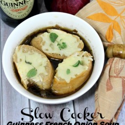 Slow Cooker Guinness French Onion Soup