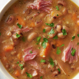Slow-Cooker Ham and Black-Eyed Pea Soup