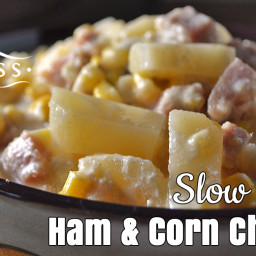 Slow Cooker Ham and Corn Chowder