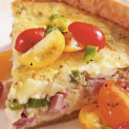 Slow-Cooker Ham and Swiss Quiche