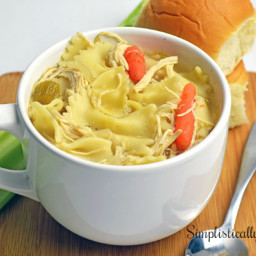 Slow Cooker Homemade Chicken Noodle Soup