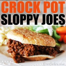 Slow Cooker Homemade Sloppy Joes