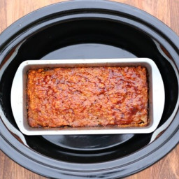 Slow Cooker Homestyle Ground Turkey (or Beef) Meatloaf