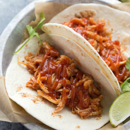{Slow Cooker} Honey Chipotle Chicken Tacos