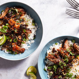 Slow Cooker Honey-Soy Braised Pork With Lime and Ginger