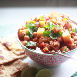 Slow-Cooker Indian-Spiced Chickpeas & Red Potatoes