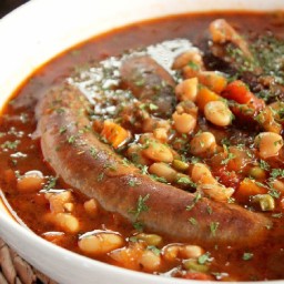 Slow Cooker Italian Bean Soup with Sausage
