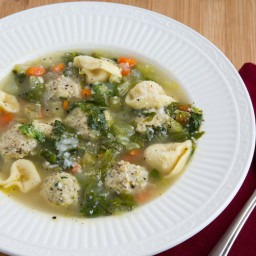 Slow Cooker Italian Wedding Soup With Three Cheese Tortellini