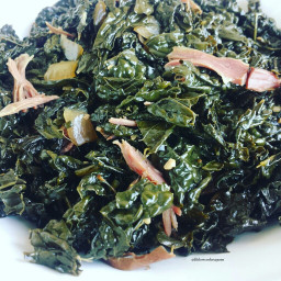 Slow Cooker Kale with Turkey Bacon