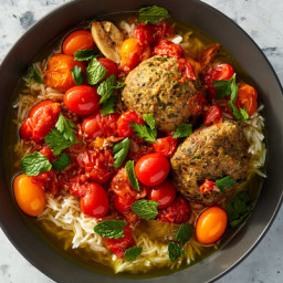 Slow-Cooker Kofte in Tomato-Lime Broth