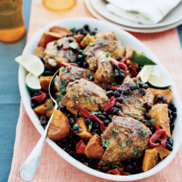 Slow-Cooker Latin Chicken with Black Beans and Sweet Potatoes