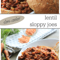 Slow-cooker lentil sloppy joes